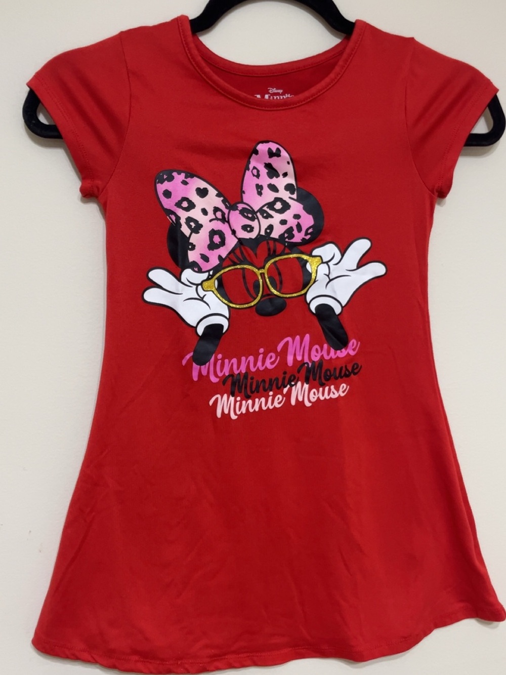 Disney Red Minnie Mouse short sleeve dress